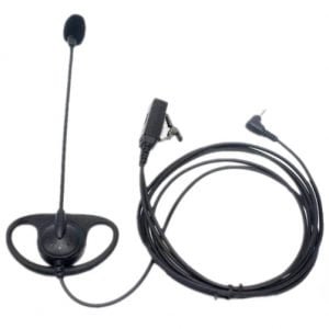 D-Shape Shell EP w/ Boom Mic & Inline PTT