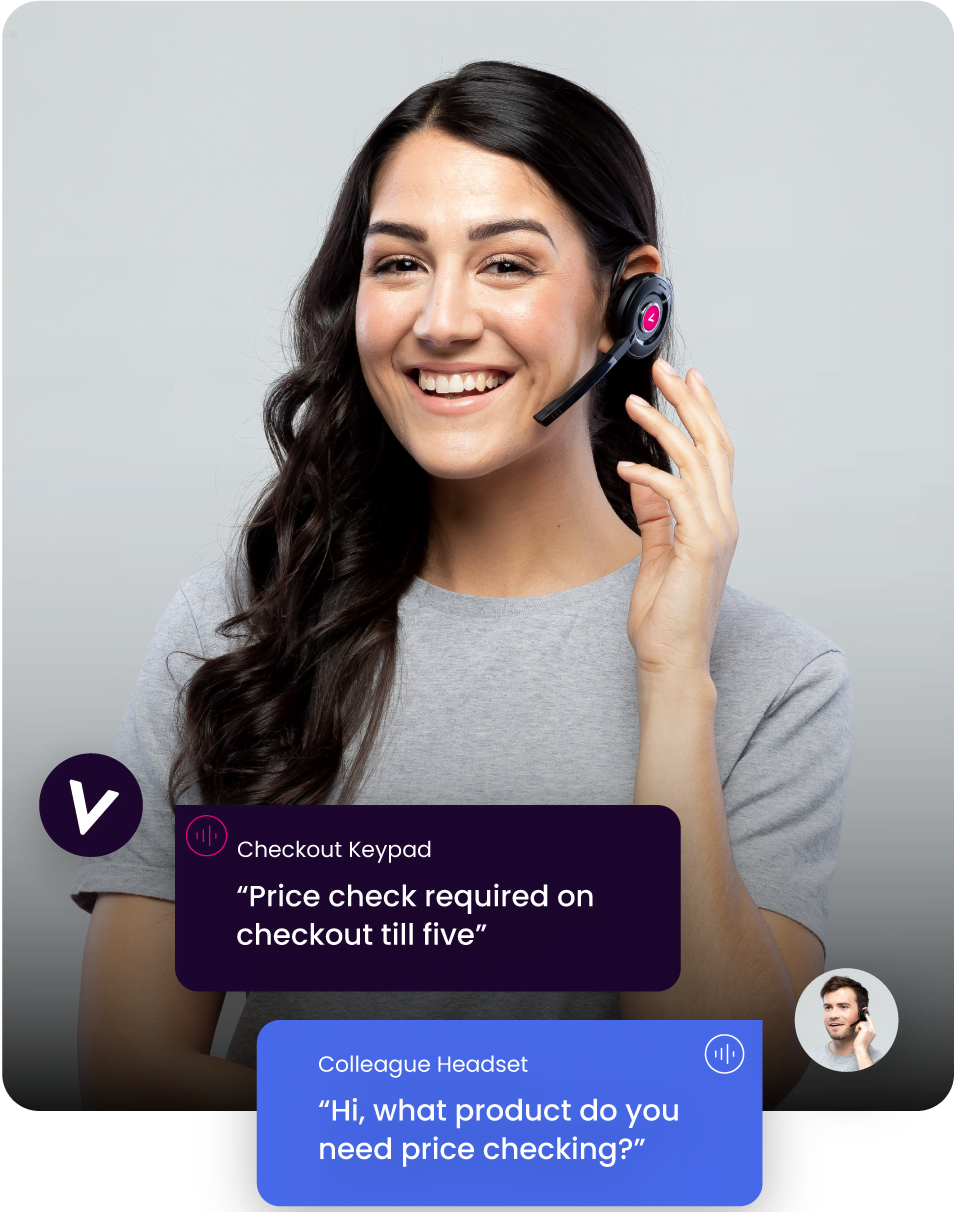 VoCoVo headset in use