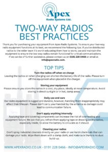 Two-Way Radio Best Practices